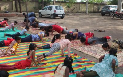 INTERNATIONAL YOGA DAY, Sanali Primary School(Gujcost.DST.Govt.Of Gujarat)