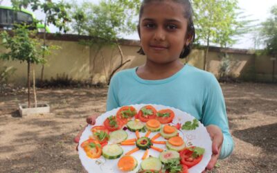 CREATIVE ART OF INTERNATIONAL YOGA DAY CELEBRATIONS,Sanali Primary School(Gujcost.DST.Govt.Of Gujarat)