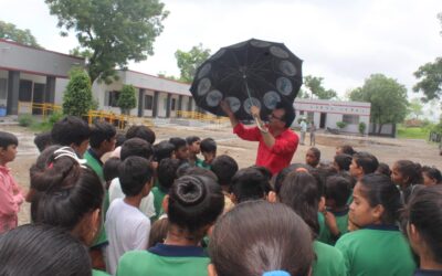 ASTRONOMICAL UMBRELLA, Monvel Primary School(Gujcost.DST.Govt.Of Gujarat)