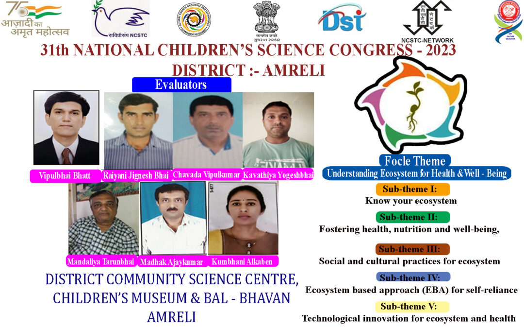 Hurry Up for the Registration on National Children’s Science Congress(NCSC-23) Organized by Gujcost.DST.Govt.Of Gujarat