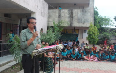 AS PART OF THE INDEPENDENCE DAY CELEBRATIOIN,FACE PAINTING, DEDAKADI PRIMARY SCHOOL & LOKSHALA(GUJCOST.DST.GOVT.OF GUJARAT