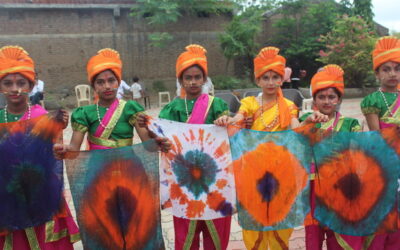 As a Part of The Independence Day Celebration,TIE & DYE CREATIVE ACTIVITY, Dedakadi Primary School & LokShala(Gujcost.DST.Govt.Of Gujarat)