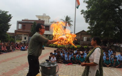 As Part of the Independence Day Celebration, PREVENTION OF SUPERSTITION,Dedakadi Primary School & LokShala(Gujcost.DST.Govt.Of Gujarat)