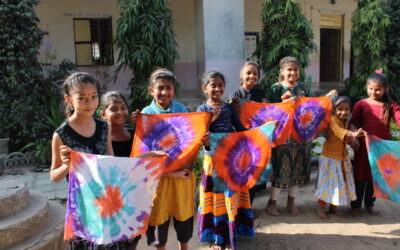 TIE & DYE CREATIVE ACTIVITY, Kanatalav Primary School, (Gujcost.DST.Govt.Of Gujarat), Jan.3rd,2024