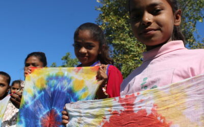 TIE & DYE ACTIVITY Jivapar(Kariyana) Primary School, (Gujcost.DST.Govt.Of Gujarat), Feb.25th,2024