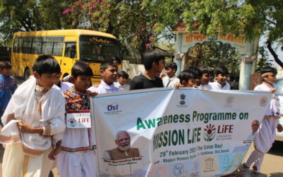 LiFE-RALLY-NO SINGLE USE PLASTIC, Khajuri Primary School, (Gujcost.DST.Govt.Of Gujarat & Climate Change Dept.Govt.Of Gujarat) Feb.29th,2024