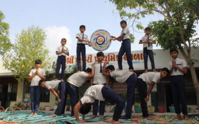 YOGA & MEDITATION,Khajuri Primary School(Gujcost.DST.Govt.Of Gujarat), June 21st,2024