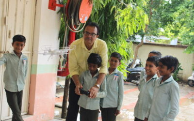 DRONE TECHNOLOGY, Thavi Primary School, (Gujcost.DST.Govt.Of Gujarat) Aug.16th,2024