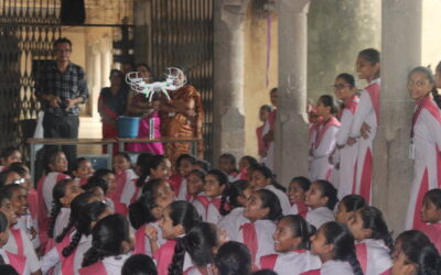 DRONES TECHNOLOGY, NATIONAL SPACE DAY CELEBRATION, TJBS High School, Rajula, (Gujcost.DST.Govt.Of Gujarat) Aug.20th,2024