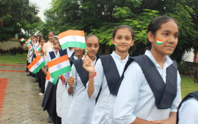 NATIONAL SPACE DAY CELEBRATION, FACE PAINTING, PM Shri, JNV, Motha Bhandariya, (Gujcost.DST.Govt.Of Gujarat) Aug.23rd,2024