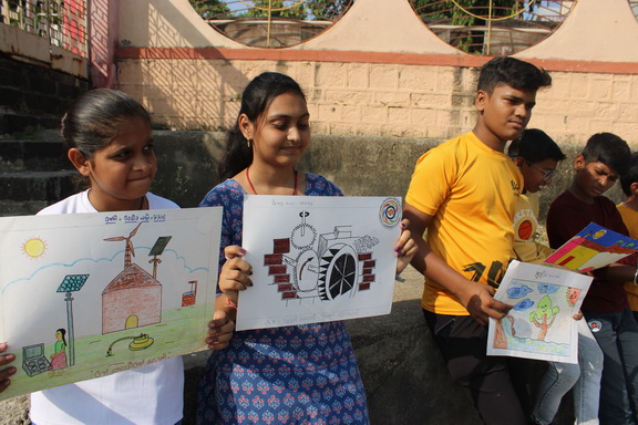 DRAWINGS EXHIBITION(WORLD SCIENCE DAY CELEBRATION), Kamnath Dam, (Gujcost.DST.Govt.Of Gujarat), Nov.10th,2024