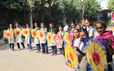 TIE & DYE WORKSHOP(FIBONACCI DYA), Khaujri Primary School, (Gujcost.DST.Govt.Of Gujarat) Nov.23rd,2024