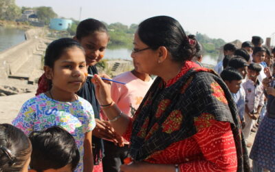 FACE PAINTING-NATIONAL ENERGY CONSERVATION DAY, Kamnath Dam,(Gujcost.DST.Govt.Of Gujarat) Dec.14th,2024