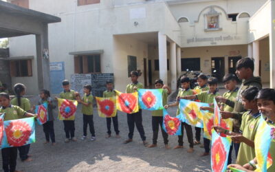 TIE & DYE WORKSHOP, KhadKadh Primary School, (Gujcost.DST.Govt.Of Gujarat), Jan.20th,2025