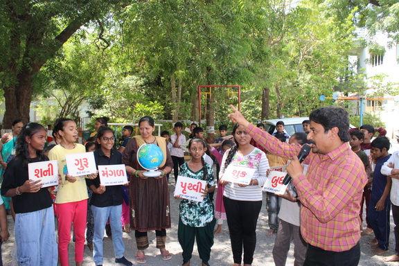 SUMMER CAMP-ASTRONOMICAL GAME,BalKelavani Mandir,Bagasara,(Gujcost.DST.Govt.Of Gujarat), Apr.25th,2025.