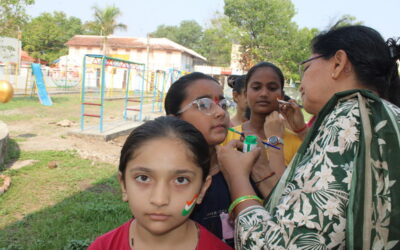 FACE PAINTING,BIODIVERSITY DAY,CSC, Bal Bhavan,Amreli (Gujcost.DST.Govt.Of Gujarat) May,22nd,2025