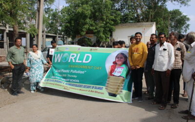 WORLD ENVIRONMENT DAY, ENVIRONMENTAL RALLY , Khajuri Primary School,(Gujcost.DST.Govt.Of Gujarat), June 5th,2025