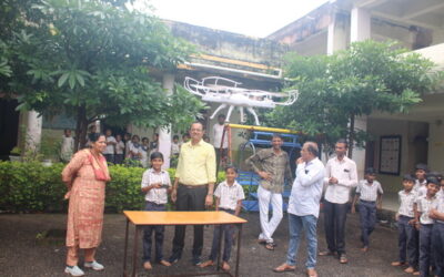 DRONE FLYING ACTIVITY-Likhala Primary School,(Gujcost.DST.Govt.Of Gujarat) Sept.1st,2025
