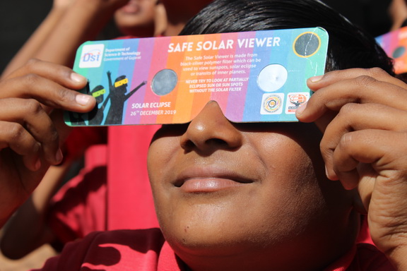 SOLAR OBSERVATION-Vankiya Primary School,(Gujcost.DST.Govt.Of Gujarat),Sept.18th, 2025