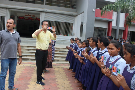 SOLAR OBSERVATIONS-Mota Samadhiyala Primary School,(Gujcost.DST.Govt.Of Gujarat),Sept.22nd, 2025