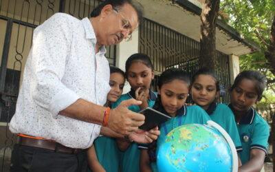 CREATIVE ORBOOT GLOBE-GhanshyamNagar Primary School,Kunkavav,(Gujcost.DST.Govt.Of Gujarat),Oct.3rd,2025