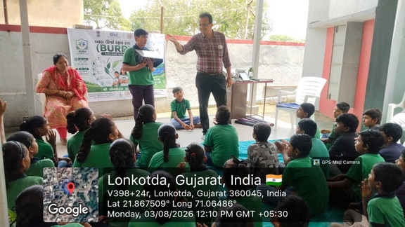 BURD PROGRAMME, Lon Kotada Primary School,(Gujcost.DST.Govt.Of Gujarat & GUVNL), Aug. 3rd,2026