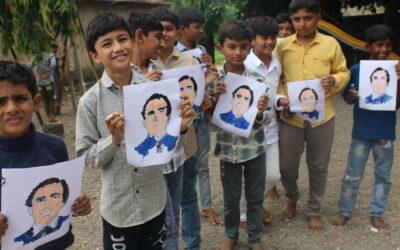 FINGER TAPPING ART-Padargadh Primary School,(Gujcost.DST.Govt.Of Gujarat, Aug.12th,2026