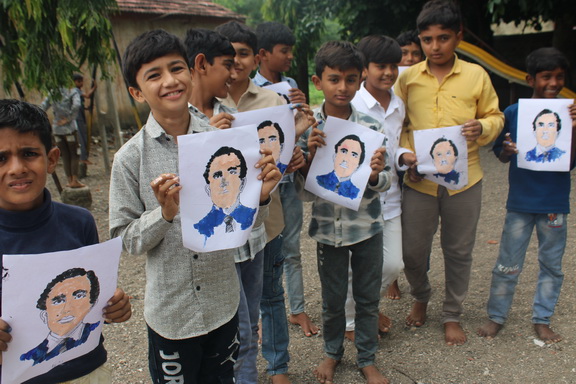 FINGER TAPPING ART-Padargadh Primary School,(Gujcost.DST.Govt.Of Gujarat, Aug.12th,2026